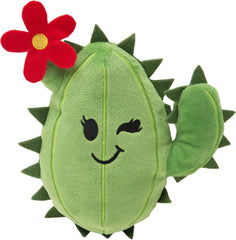 Snugarooz Chloe The Cactus Plush Toy with Repair Patch – Soft, Durable Squeaky Dog Toy for Small and Medium Breeds – Ideal for Chewing and Tugging – Sustainable Materials