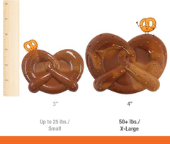 Nylabone Pretzel Power Chew Toy for Dogs, Dog Toys for Aggressive Chewers, Bacon & Peanut Butter Flavor, Small Dogs