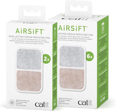 Catit Airsift Dual Action Air Purifier Pad – Two Media Filter to Keep Litter Box Odors at Bay
