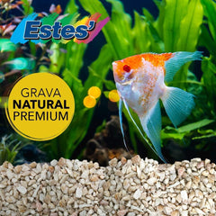 Estes Spectrastone Ocean Beach Pebble for Freshwater Aquariums, 5-Pound Bag