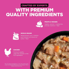 Go! Solutions Skin + Coat Care, Grain-Free Wet Cat Food, Minced Chicken with Gravy Recipe for Sensitive Skin, 6.4 oz