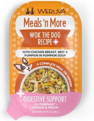 Weruva Meals 'n More Natural Wet Dog Food, Wok The Dog Plus Digestive Support (Pack of 12)