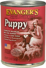 Evanger's Heritage Classic Puppy and Underweight Dogs Recipe, 12 x 12.8 oz cans