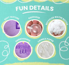 Snugarooz Birthday Era Dog Toy 7.5"