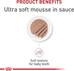 Royal Canin Feline Health Nutrition Mother & Babycat Ultra Soft Mousse in Sauce Canned Cat Food, 3 oz can (12-count)