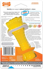 Nylabone Freezer Knuckle Bone Puppy Chew Toy, Soothing Teething Toys for Puppies, Color Changing, Lamb & Apple Flavor