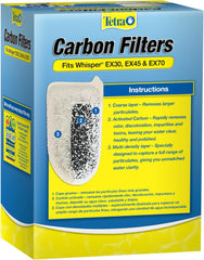 Tetra Carbon Filters, For Aquariums, Fits Tetra Whisper EX Filters