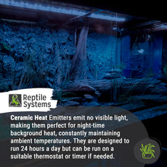 Ceramic Heat Emitter (Che)– Reptile, Amphibian, Mammal & Baby Chick: Heat Basking for Terrariums, Vivariums, Paludariums, Enclosures & Cages