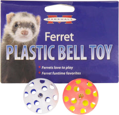 Marshall Pet Products Ferret Plastic Bell Toys Assorted, 1ea/2 pk