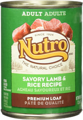 Nutro 50411571 Savory Lamb & Rice Recipe Can Dog Food, 12.5 Oz