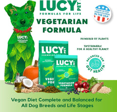 Lucy Pet Vegetarian Formula Dog Food 20lb, Vegan, Powered by Plants