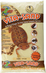 Zoo Med Laboratories Vita-Sand® Reptiles Calcium Carbonate Substrate Gobi Gold Color