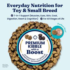 Solid Gold Toy & Small Breed Dog Food Dry Small Bites – Real Bison & Healthy Whole Grain Dogfood – Potato Free, High Fiber Healthy Dog Kibble w/Probiotics for Gut Health – NutrientBoost™ 11-lb