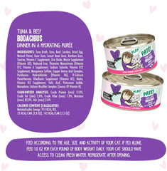 Weruva B.F.F. Play - Best Feline Friend Paté Lovers, Aw Yeah!, Chicken & Beef Best Buds with Chicken & Beef, 2.8oz Can (Pack of 12)