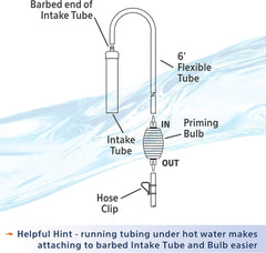 Aqueon® Siphon Vacuum Gravel Cleaner with Bulb Large 10 Inch