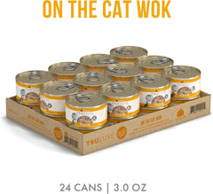 Weruva Truluxe Cat Food, On The Cat Wok with Chicken Breast & Beef in Pumpkin Soup 3-oz Can(Pack of 24)