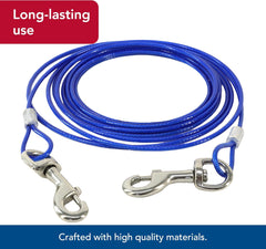 Titan - Coastal Pet Titan Medium Cable Dog Tie Out - Dog Tie Out Cable - Cable Tie Out for Dogs up to 50 lbs - Rust-Resistant Pet Tie Out Cable - Quality Dog Supplies
