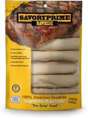Savory Prime 990 White Supreme Retriever Roll Dog Treats, 6 Pack