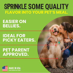 Etta says! Liver Sprinkles for Dogs - High Protein Food Topper - Boosts Flavor - 100% Natural and Made in USA