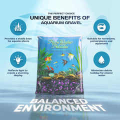 Blakberry Glo Aquarium Gravel - 5 lbs - Non-Toxic, Colorfast, Vibrant Substrate for Aquariums, Terrariums, Ponds & Crafts