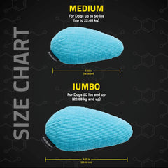 Playology Plush Crinkle Egg for Dogs , All Natural Peanut Butter Scented