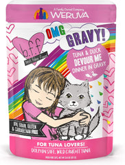 Weruva B.F.F. OMG - Best Feline Friend Oh My Gravy!, Tuna & Duck Devour Me with Tuna & Duck in Gravy Cat Food