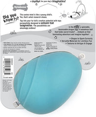 Nylabone Eggi Interactive Fillable Dog Chew Toy - Lightweight Bouncy Floatable Dog Treat Toy for Creative Play & Dog Exercise, Blue, Large/Giant - Up to 50 lbs. (1 Count)