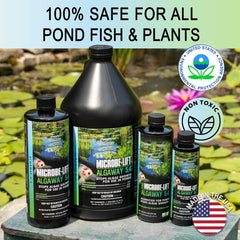 MICROBE-LIFT ALGA32 Algaway 5.4 Algae Control Treatment for Ponds and Water Gardens, Safe for Koi Fish, Goldfish, Plants, and Decorations
