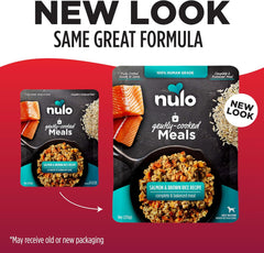 Nulo Gently-Cooked Meals Complete and Balanced Adult Wet Dog Food, Salmon & Brown Rice, 9 Oz 1 EA