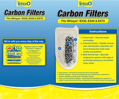 Tetra Carbon Filters, For Aquariums, Fits Tetra Whisper EX Filters