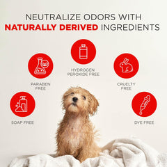 TropiClean Deodorizing Skunk Shampoo for Dogs - Extra Strength Skunk Odor Remover - 24 Hour Fast Relief 1 gal