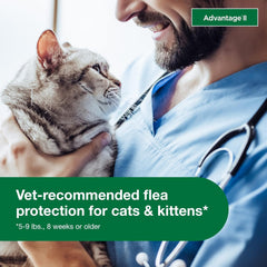 Advantage II Cat Vet-Recommended Flea Treatment & Prevention | 2-Month Supply