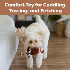 SPOT Gigglers Chicken Dog Toy with Giggle Sound, Textured Plush Tug Toy with Rope Legs, 12" for Small and Medium Dog Breeds