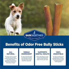 Barkworthies Little Barkers Odor Free 4-Inch Bully Stick