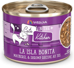 Weruva Cats in The Kitchen, La Isla Bonita with Mackerel & Shrimp Au Jus Cat Food