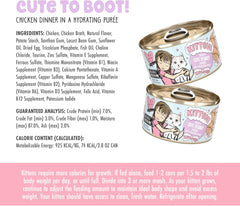 B.F.F. Kitten Food, Cute to Boot with Chicken in a Hydrating Puree