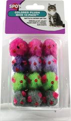 Spot® Ethical Pet Colored Plush Mice Catnip 12 pack