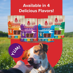 Plato Pet Treats Thinkers - Meat Sticks for Dogs - Limited Ingredient Treats with EPA and DHA to Support Skin, Coat, and Brain - Air-Dried - Lamb