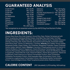 Next Level Super Premium Dog Food – Giant Breed Mature Adult – Dry Kibble for Large Breed Adult – 25% Protein, Chicken, Fish & Gluten Free Grains – Glucosamine & Chondroitin for Joint Health 50 lb