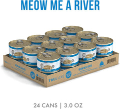 Weruva Truluxe Cat Food, Meow Me A River with Basa in Gravy 3-oz Can(Pack of 24)