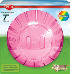 Kaytee 7" Assorted Color Run-About Exercise Ball For Pet Hamsters & Gerbils