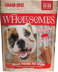 Bruno's Jerky Strips Grain-Free Moist Dog Treats 25 oz