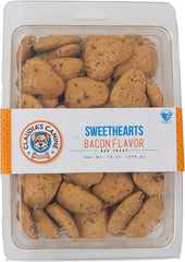 Claudia's Canine Bakery, Sweethearts, Bacon Flavor Gourmet Dog Treats | No Preservatives, No Animal by-Products, No Fillers | Made in The USA | Net Wt. 13 oz