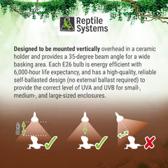 DrTims Aquatics: Mercury Vapor D3 Uv Basking Lamp