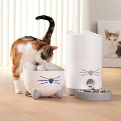 Catit PIXI Smart Water Fountain – Automatic Cat Drinking Fountain with UV-C Clarifier Light and App Support,White