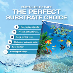 Cumberland River Aquarium Gravel - Non-Toxic, Colorfast, Vibrant Substrate for Aquariums, Terrariums, Ponds & Crafts