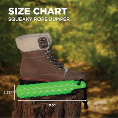 Playology Hound2O Outdoor Dog Toy for Water Adventures | Bright Green Floating Rope Bumper for Throwing and Retrieving | Durable Toy Made from Non-Toxic Materials