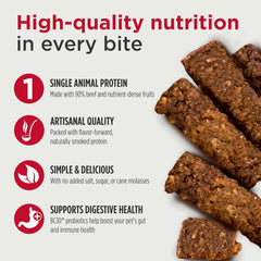 Nulo Premium Jerky Strips Dog Treats, Grain-Free High Protein Jerky Strips made with BC30 Probiotic to Support Digestive & Immune Health 5 Ounce (Pack of 1)