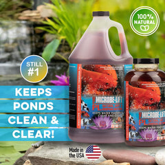 MICROBE-LIFT 10PLP PL Pond Bacteria and Outdoor Water Garden Cleaner, Safe for Live Koi Fish, Plant Life, and Decor