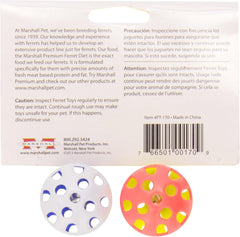 Marshall Pet Products Ferret Plastic Bell Toys Assorted, 1ea/2 pk